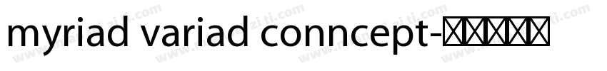 myriad variad conncept字体转换
